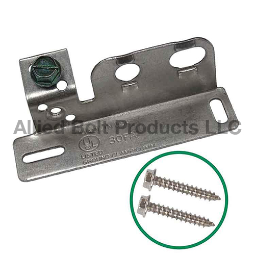 BLOCK; GROUND SINGLE GALV. W/REGAL F81 & MTG. SCREWS